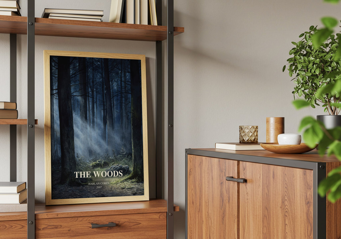The Woods book watercolour illustration paper finish options – matte satin gloss