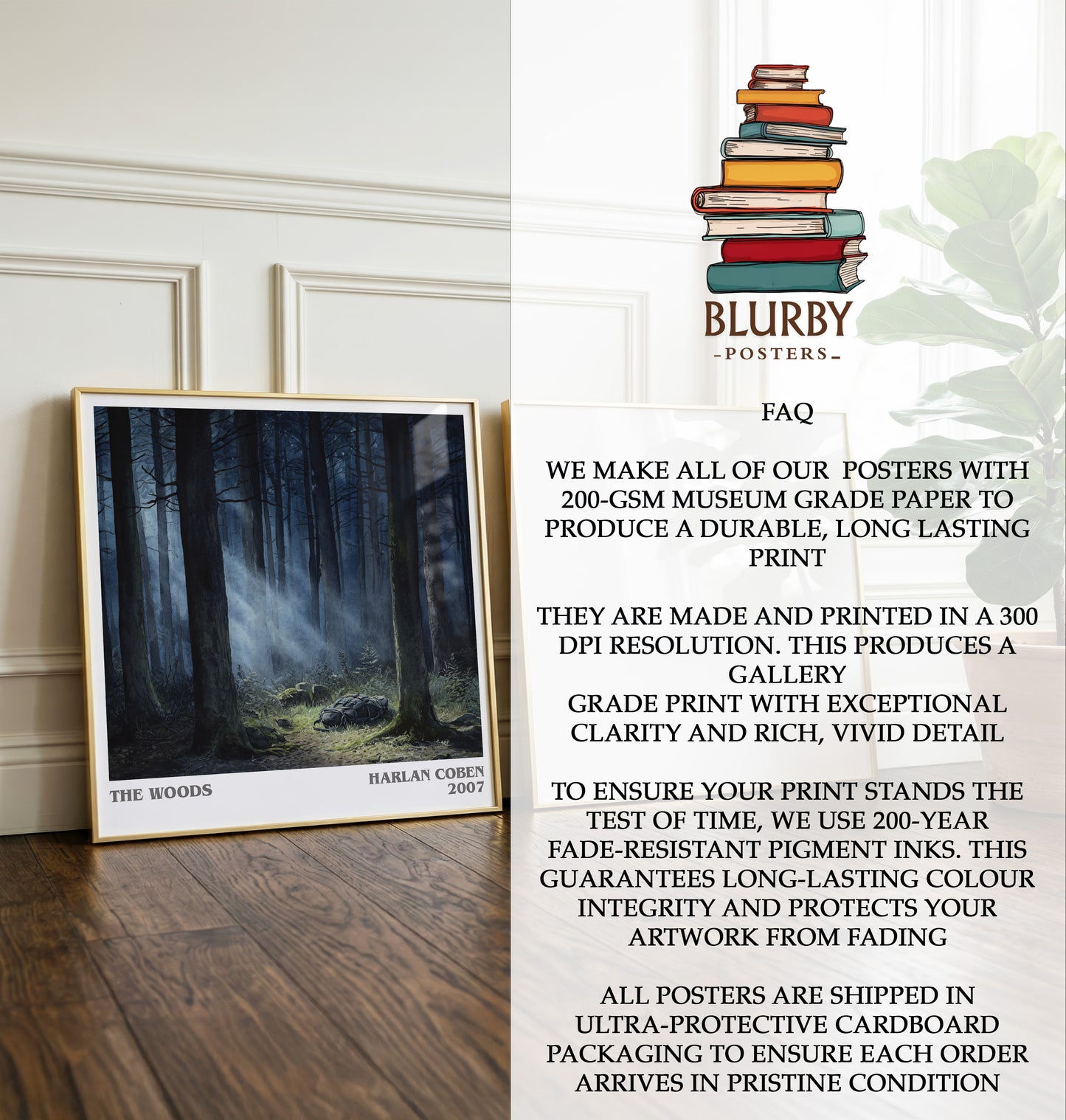 The Woods Literary Art Print by Harlan Coben