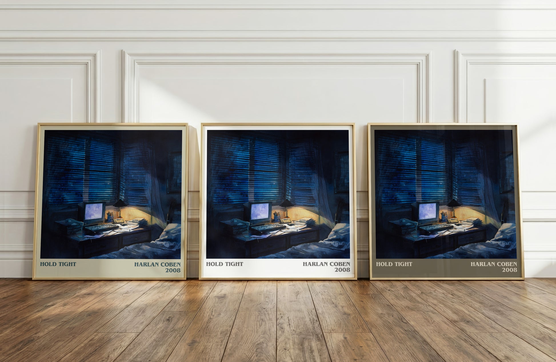 Hold Tight literary print framed by window – literary home decor