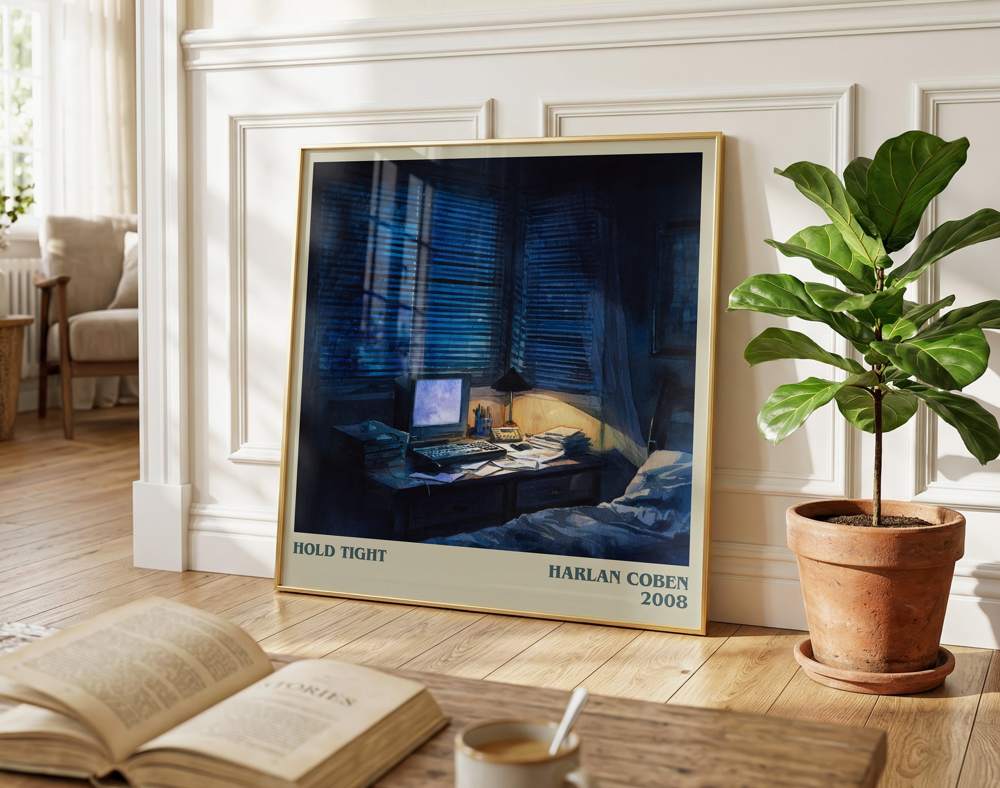 Hold Tight literary poster paired in gallery wall – literary art prints