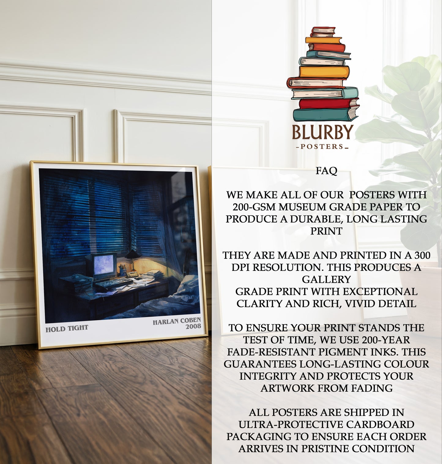 Hold Tight Literary Art Print by Harlan Coben