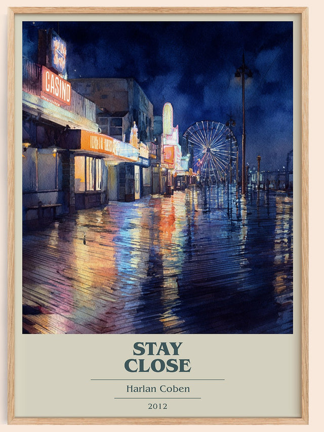 Stay Close Book Cover Poster by Harlan Coben