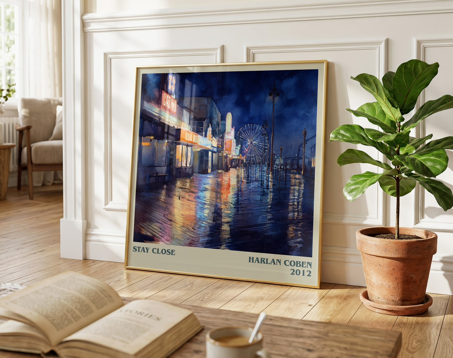 Stay Close literary poster paired in gallery wall – literary art prints