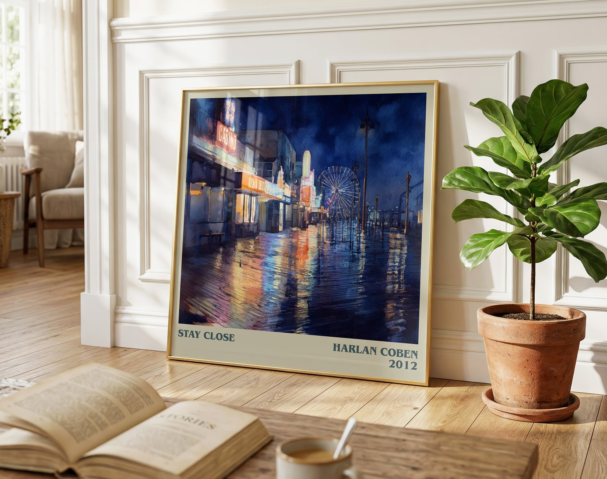 Stay Close literary poster paired in gallery wall – literary art prints