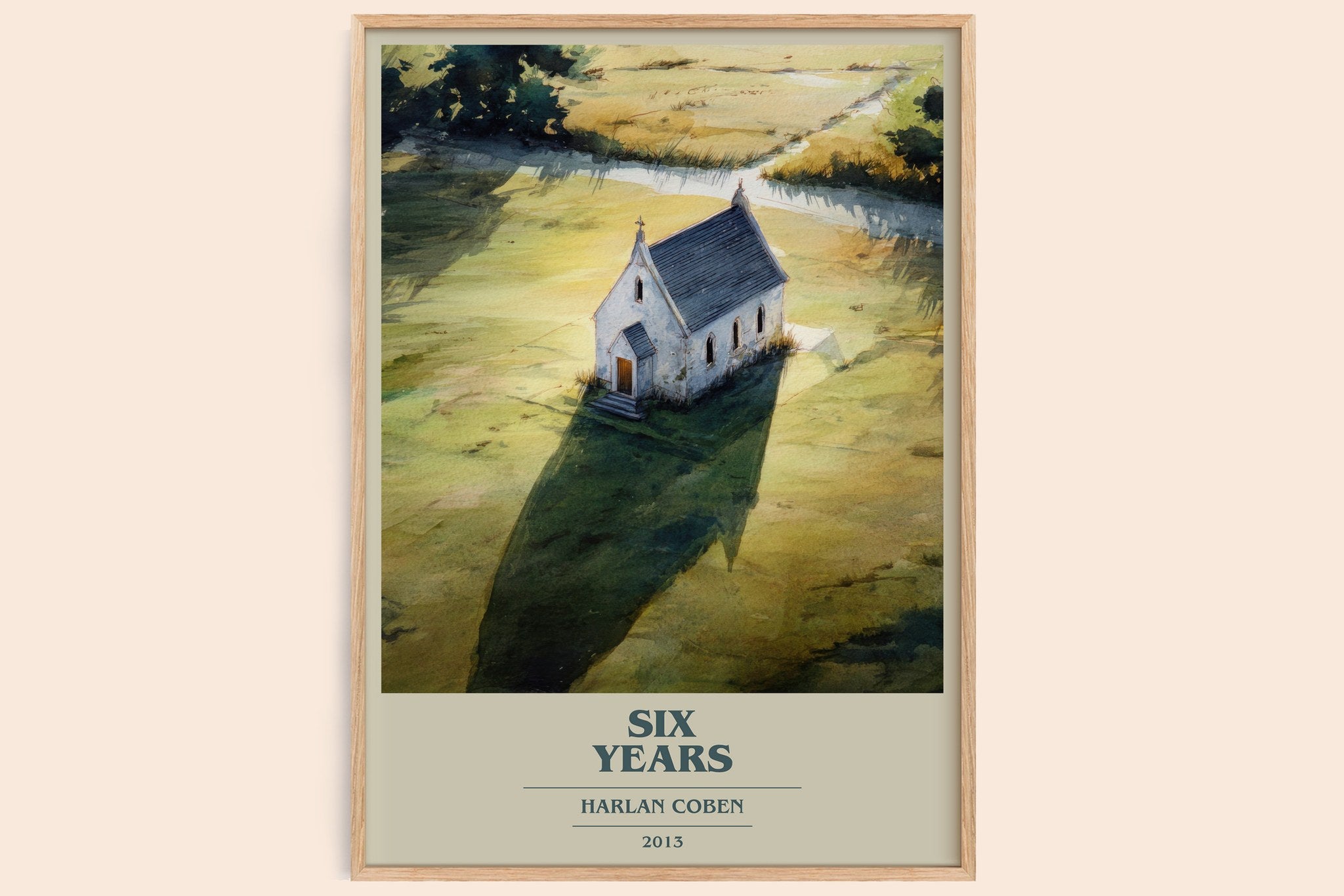 Six Years Book Cover Poster by Harlan Coben