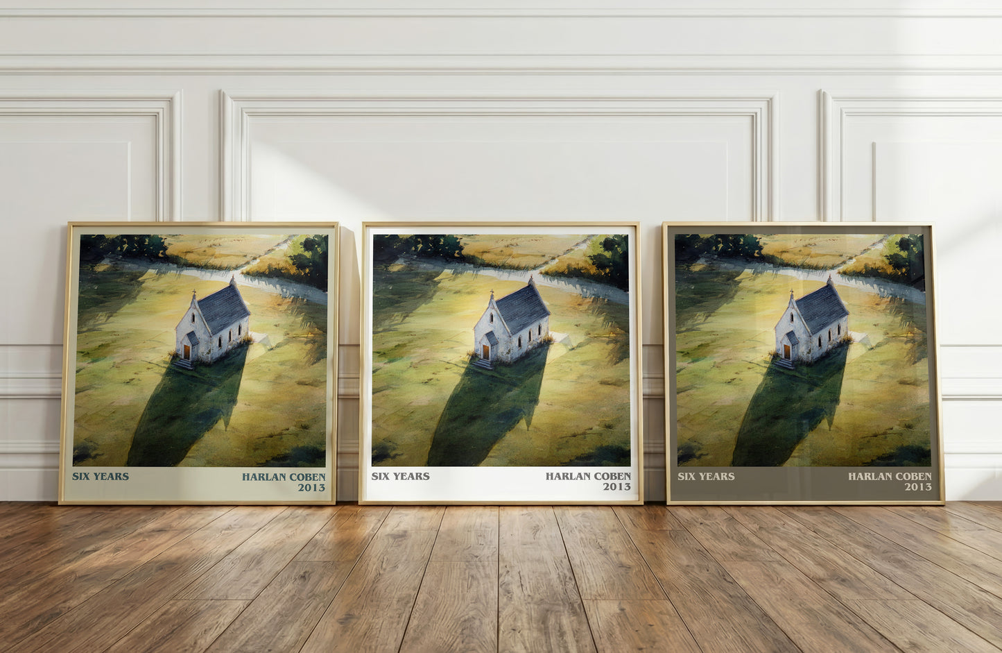 Six Years literary print framed by window – literary home decor