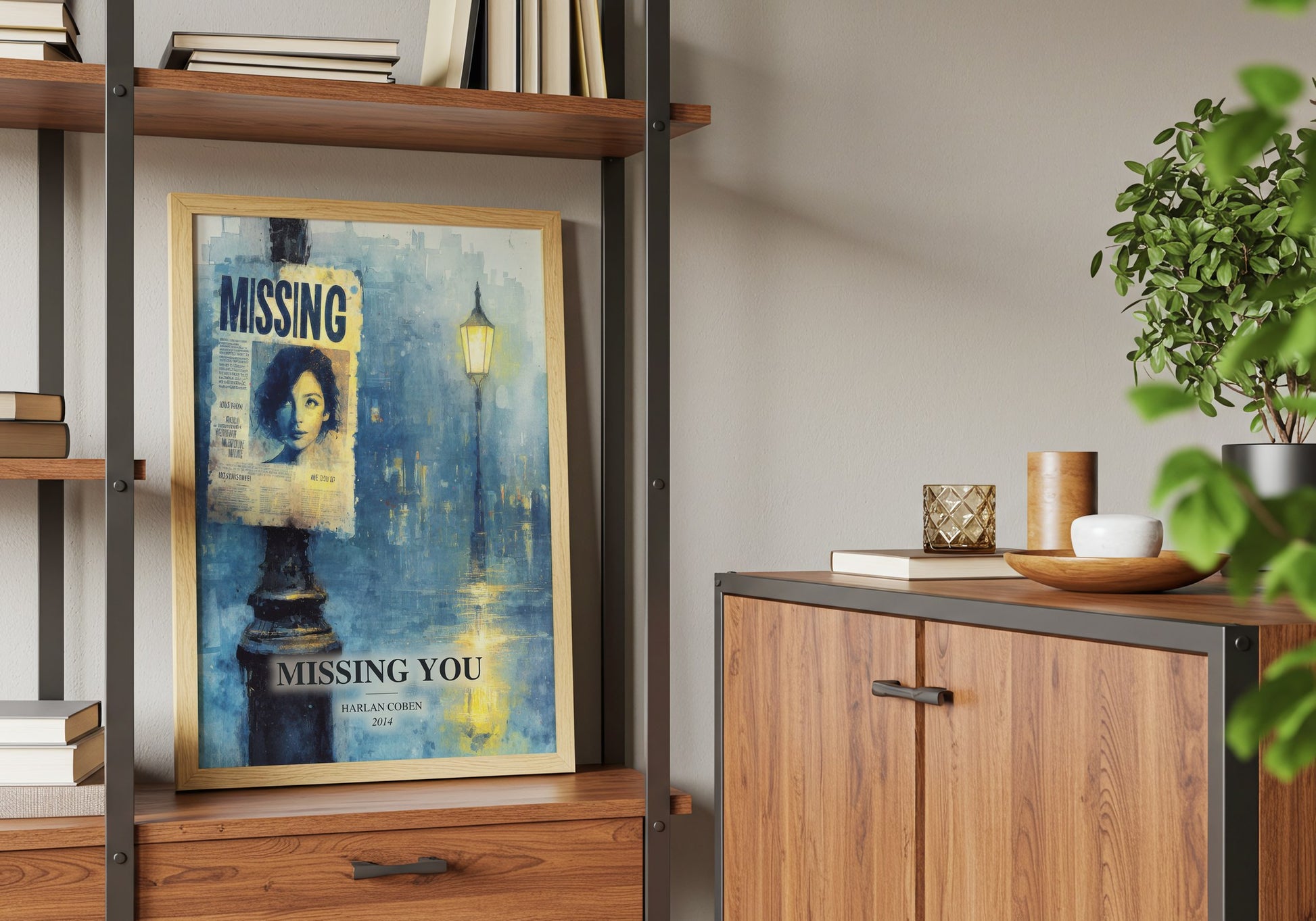 Missing You book watercolour illustration paper finish options – matte satin gloss