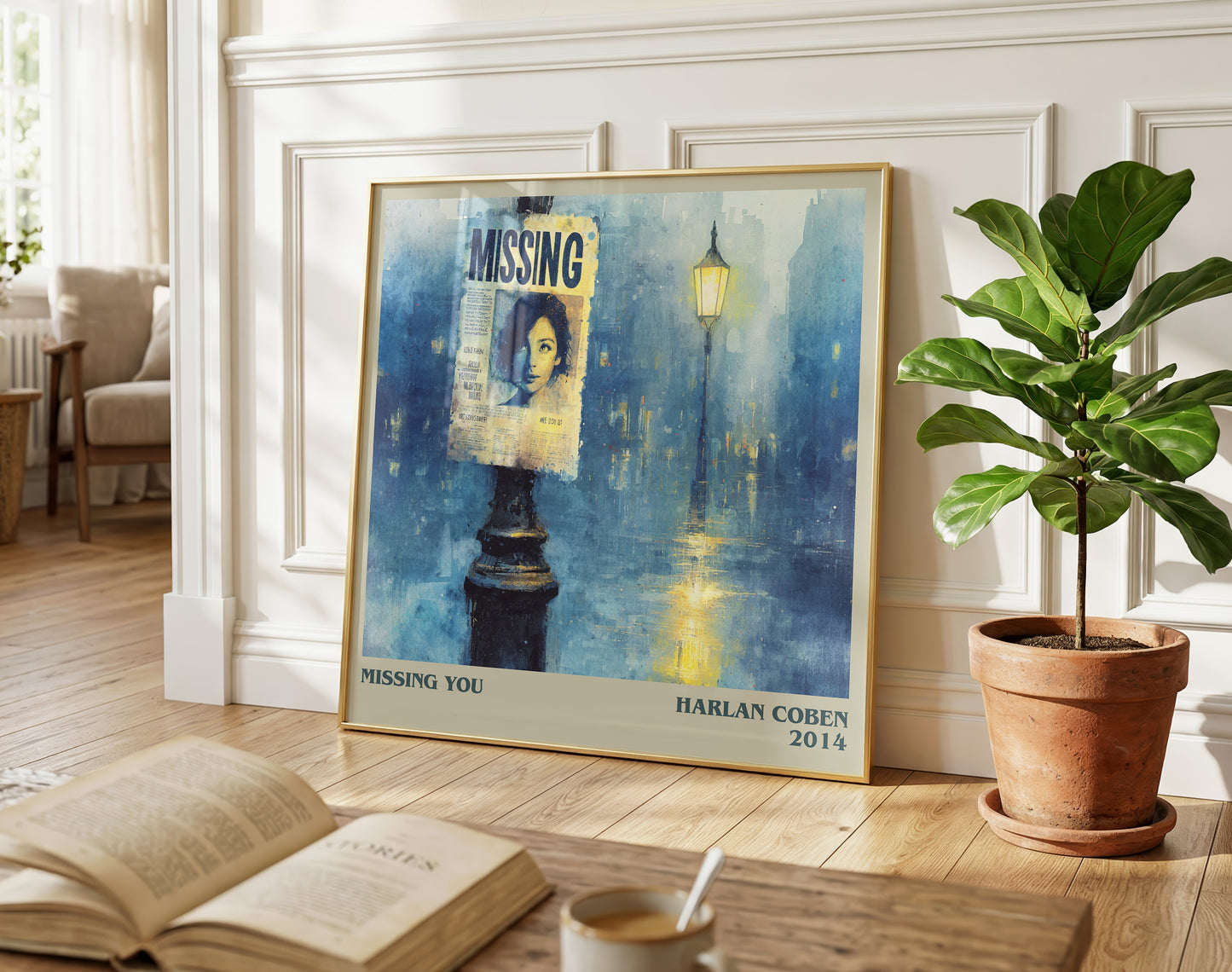 Missing You literary poster paired in gallery wall – literary art prints