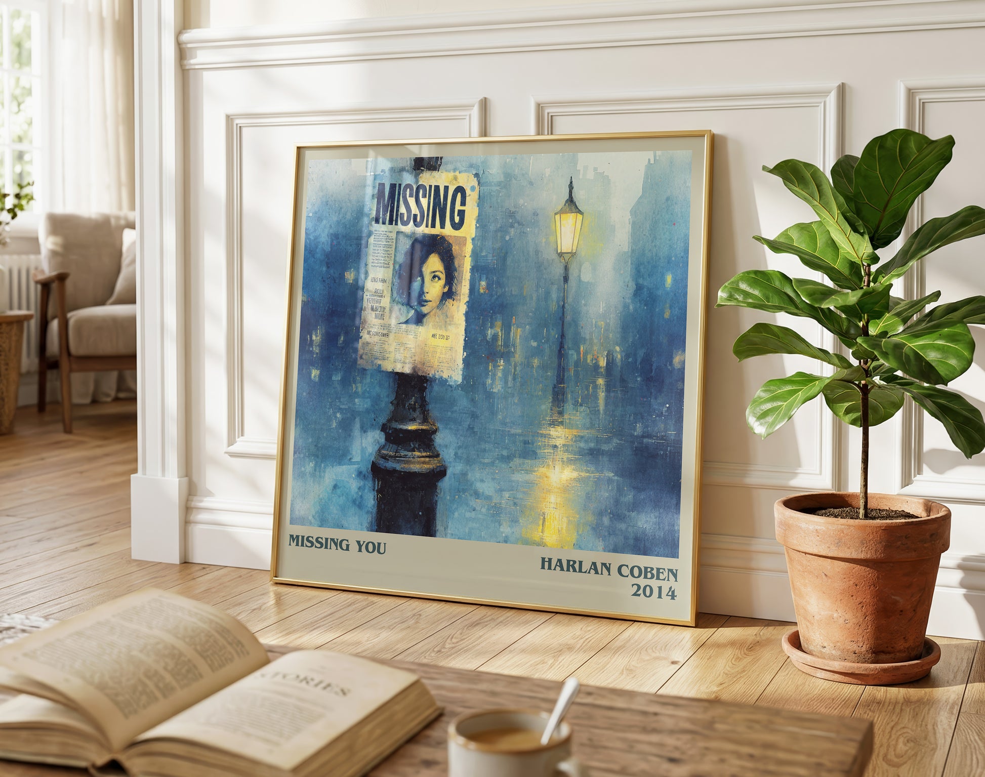 Missing You literary poster paired in gallery wall – literary art prints