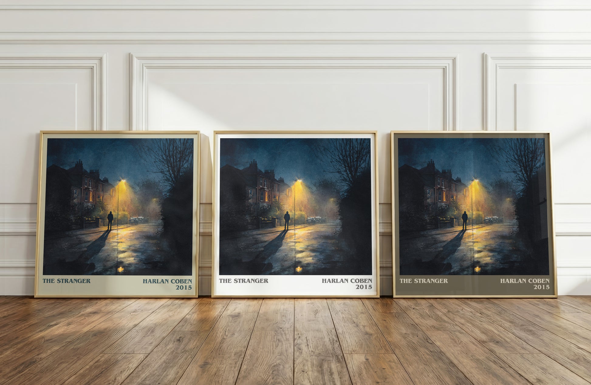 The Stranger literary print framed by window – literary home decor