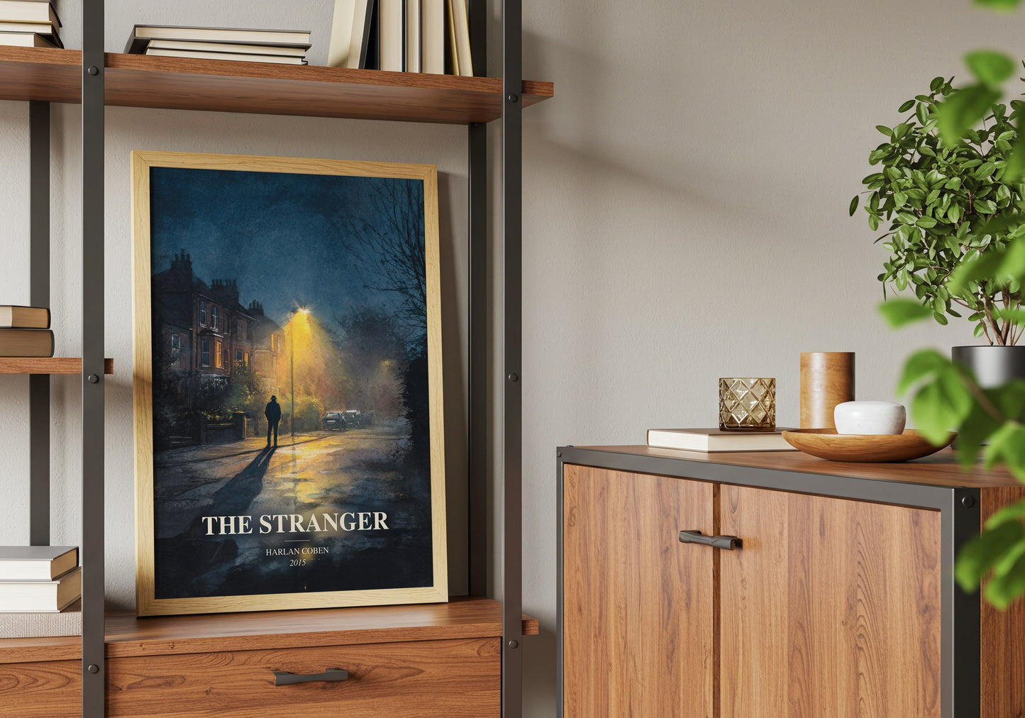 The Stranger book watercolour illustration paper finish options – matte satin gloss