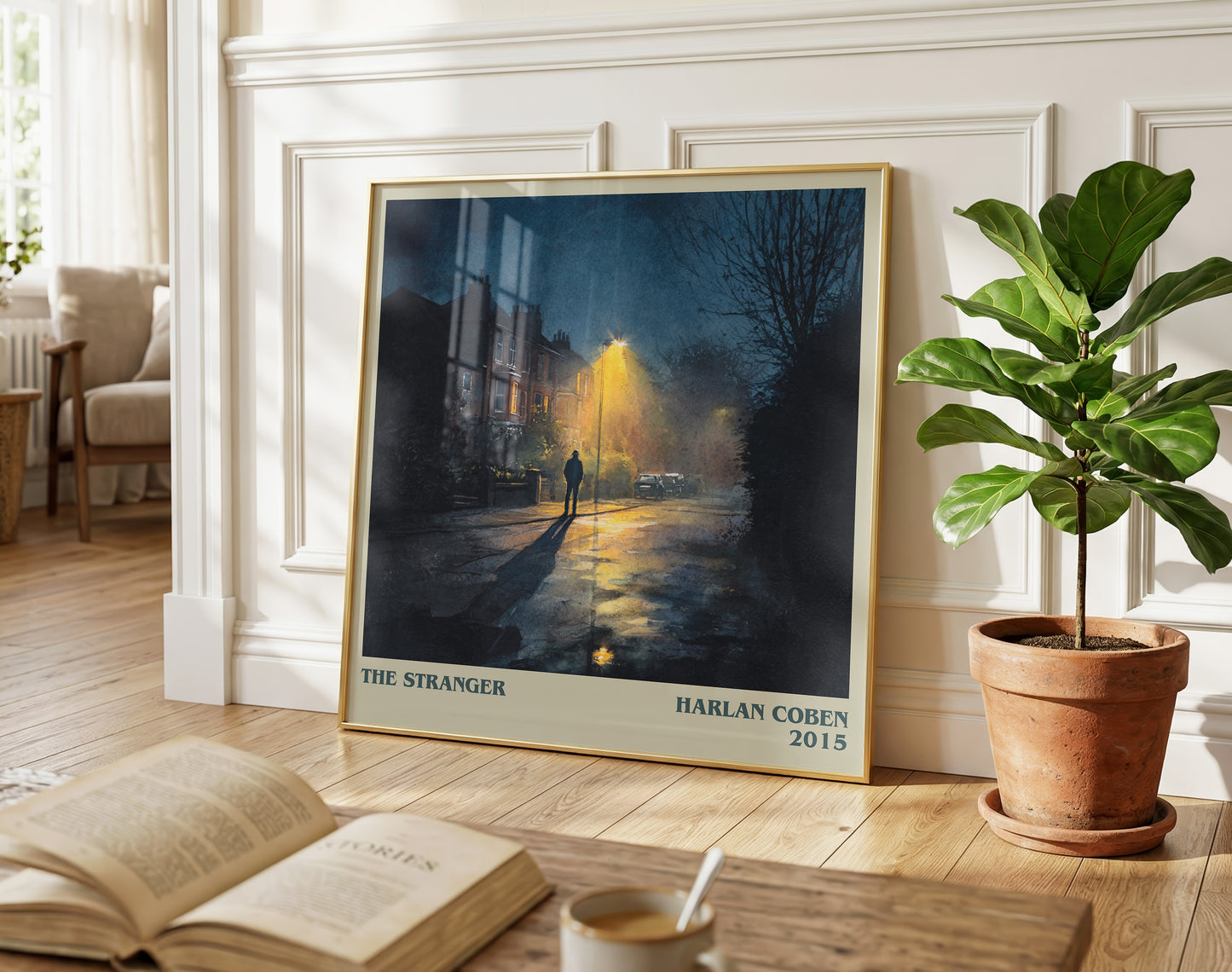 The Stranger literary poster paired in gallery wall – literary art prints