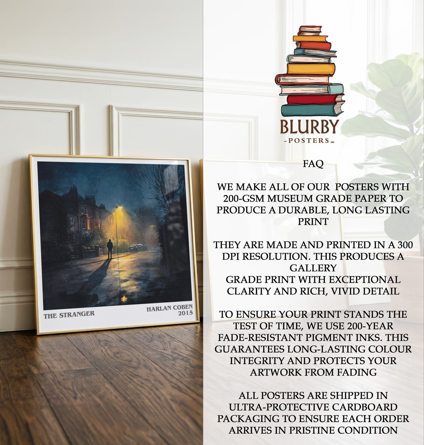 The Stranger Literary Art Print by Harlan Coben