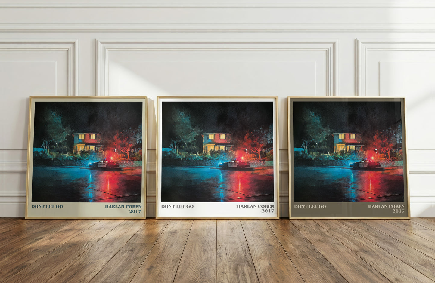 Don't Let Go literary print framed by window – literary home decor