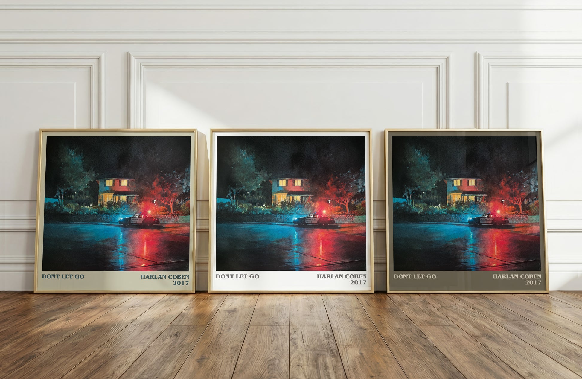 Don't Let Go literary print framed by window – literary home decor