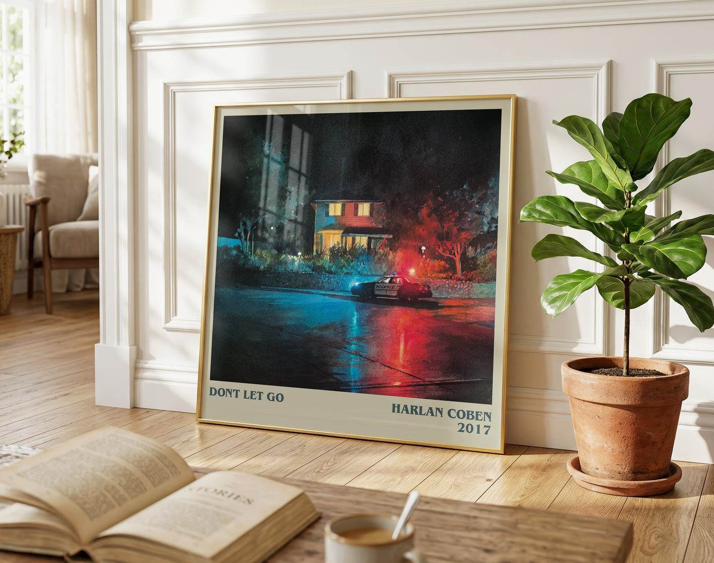 Don't Let Go literary poster paired in gallery wall – literary art prints