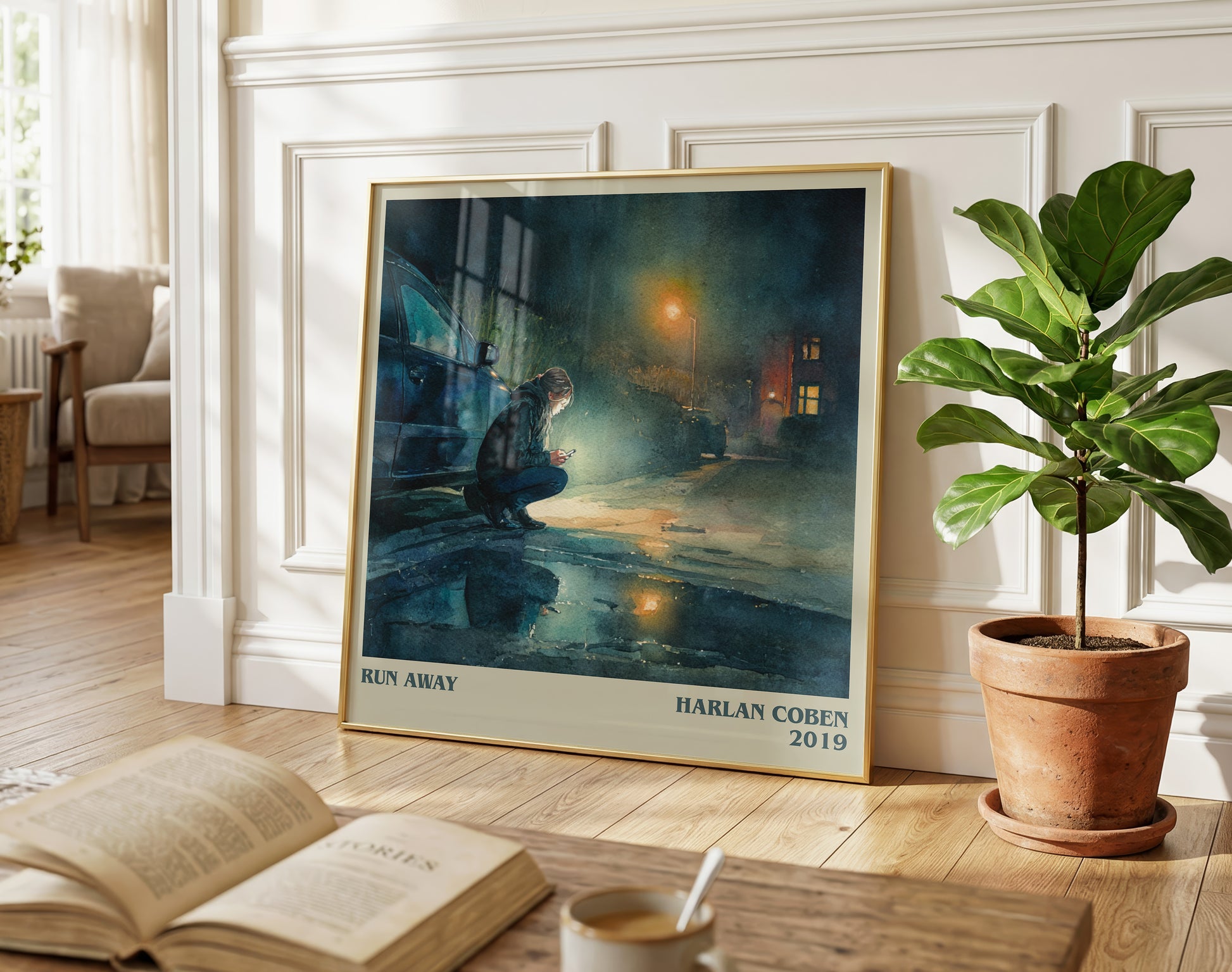 Run Away literary poster paired in gallery wall – literary art prints