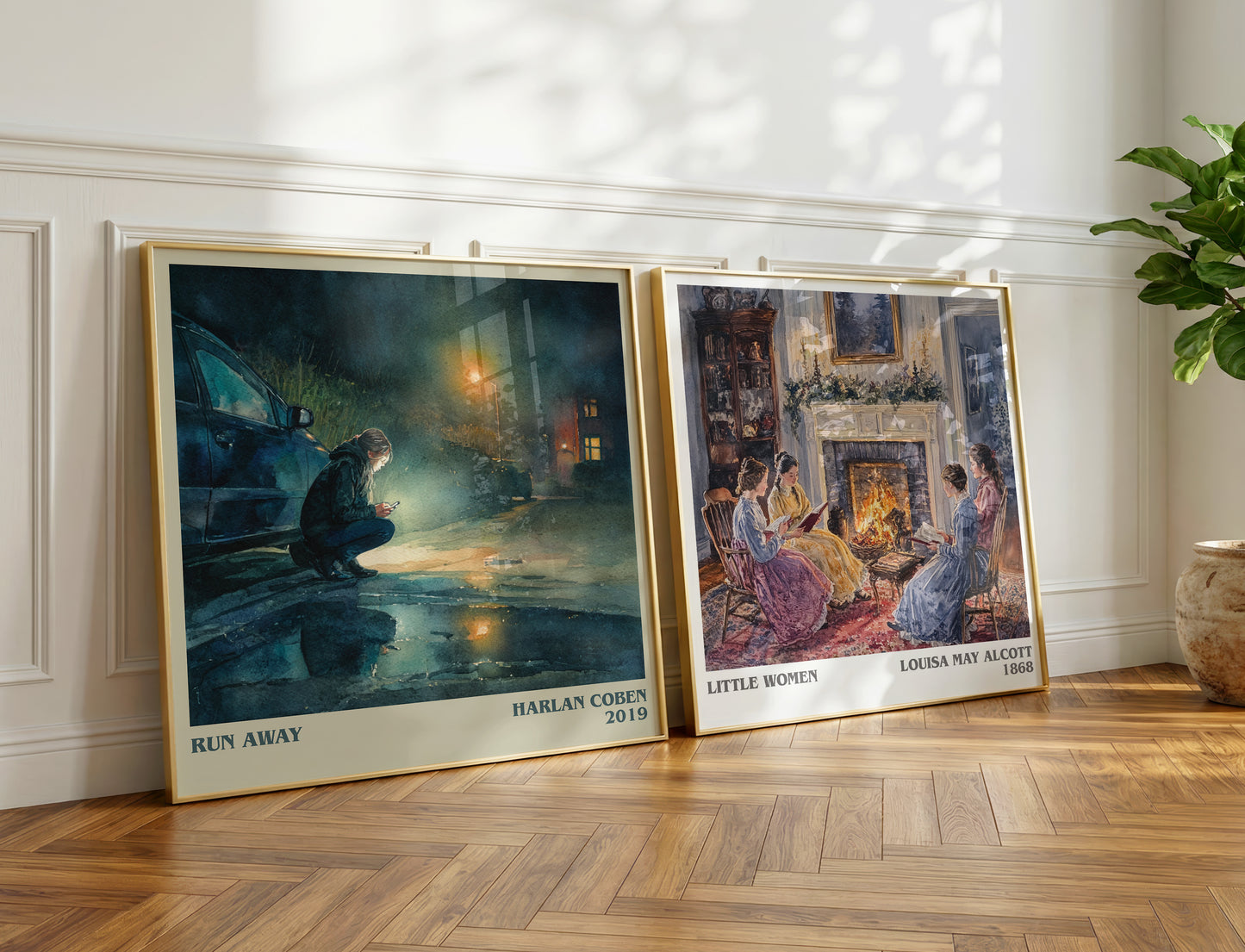 Run Away book poster packaging – museum-quality print rolled in protective tube