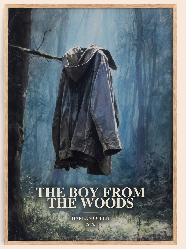 The Boy From The Woods Book Watercolour Illustration by Harlan Coben