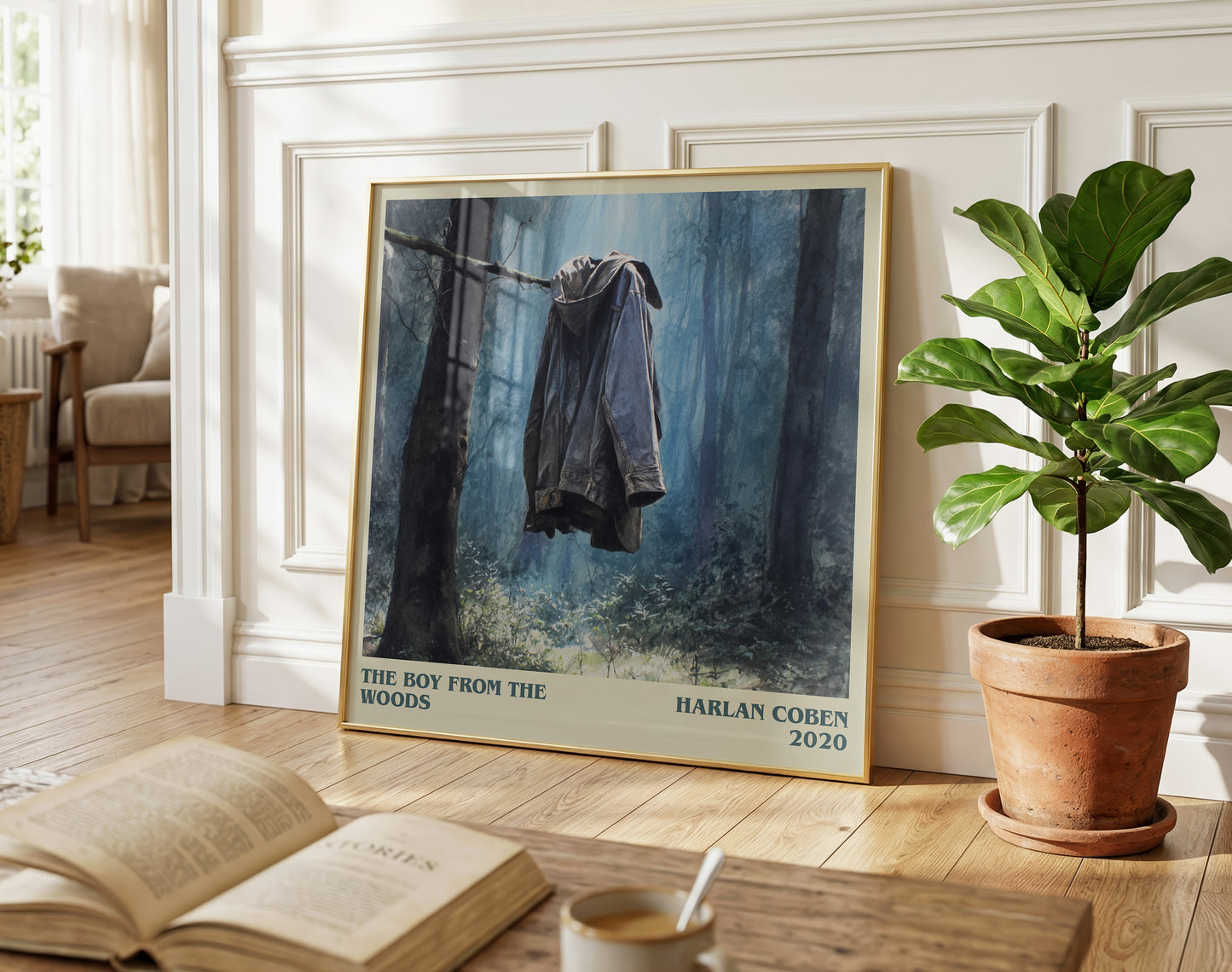 The Boy from the Woods literary poster paired in gallery wall – literary art prints