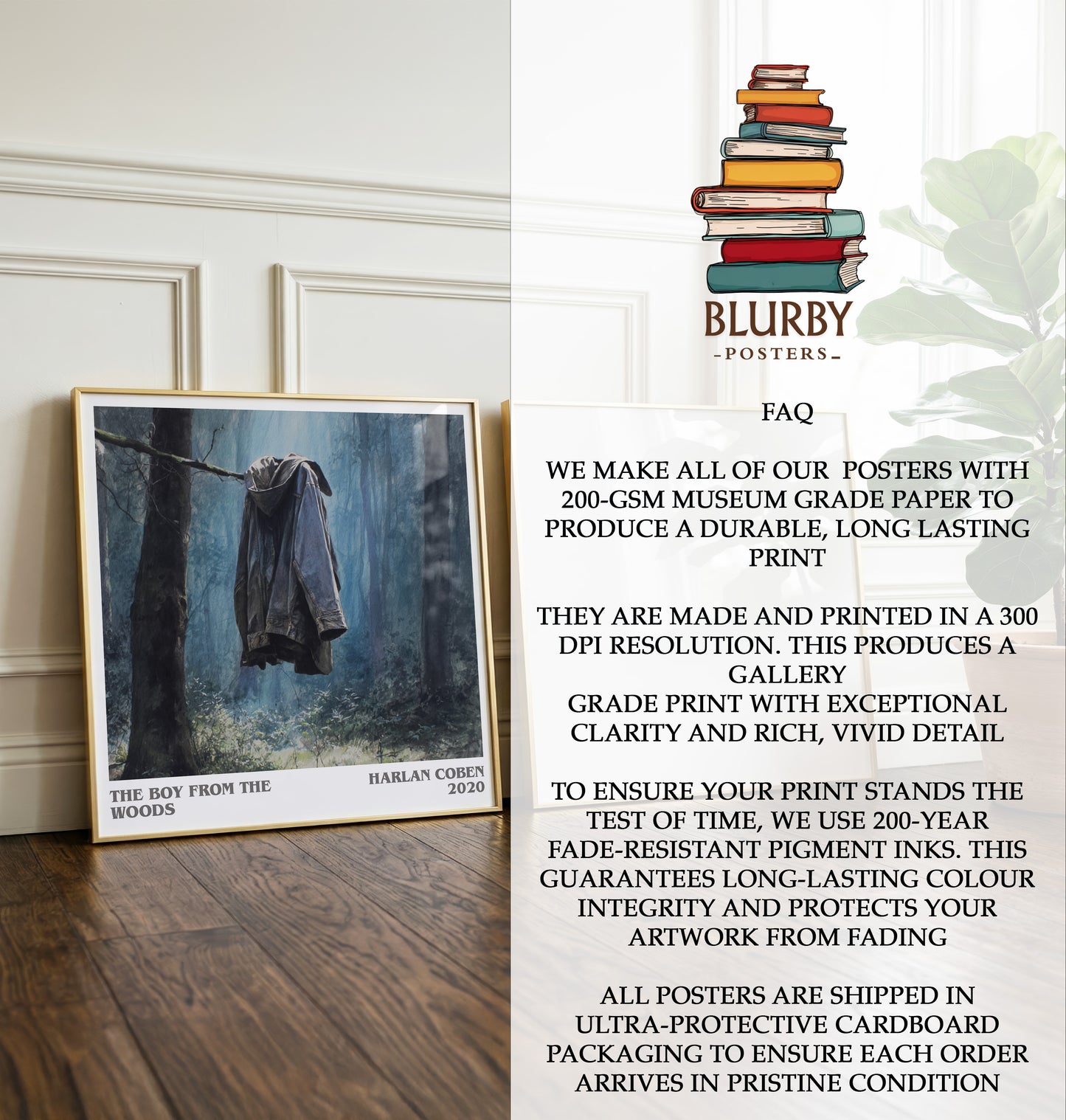 The Boy from the Woods Literary Art Print by Harlan Coben