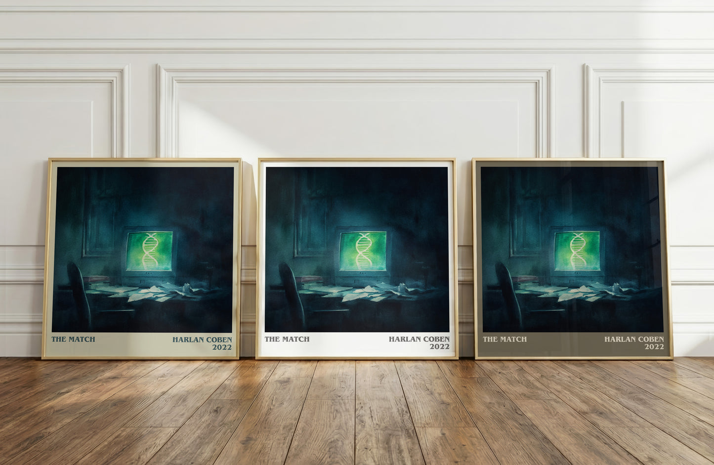 The Match literary print framed by window – literary home decor