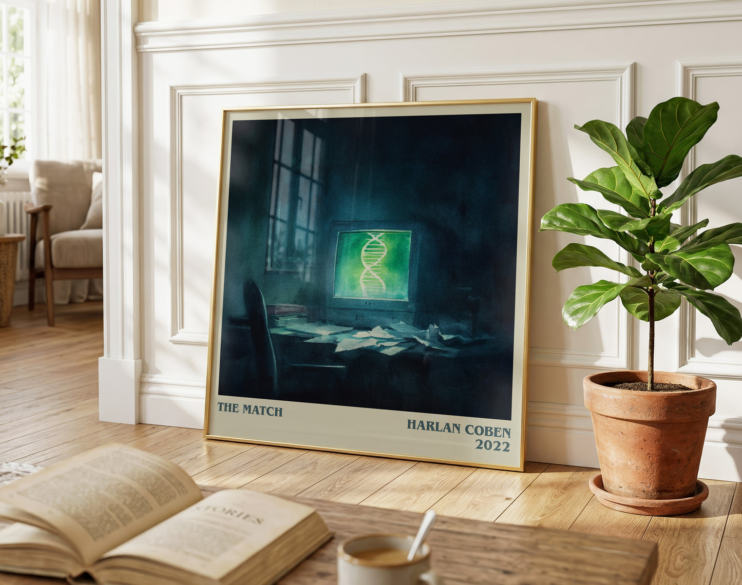 The Match literary poster paired in gallery wall – literary art prints