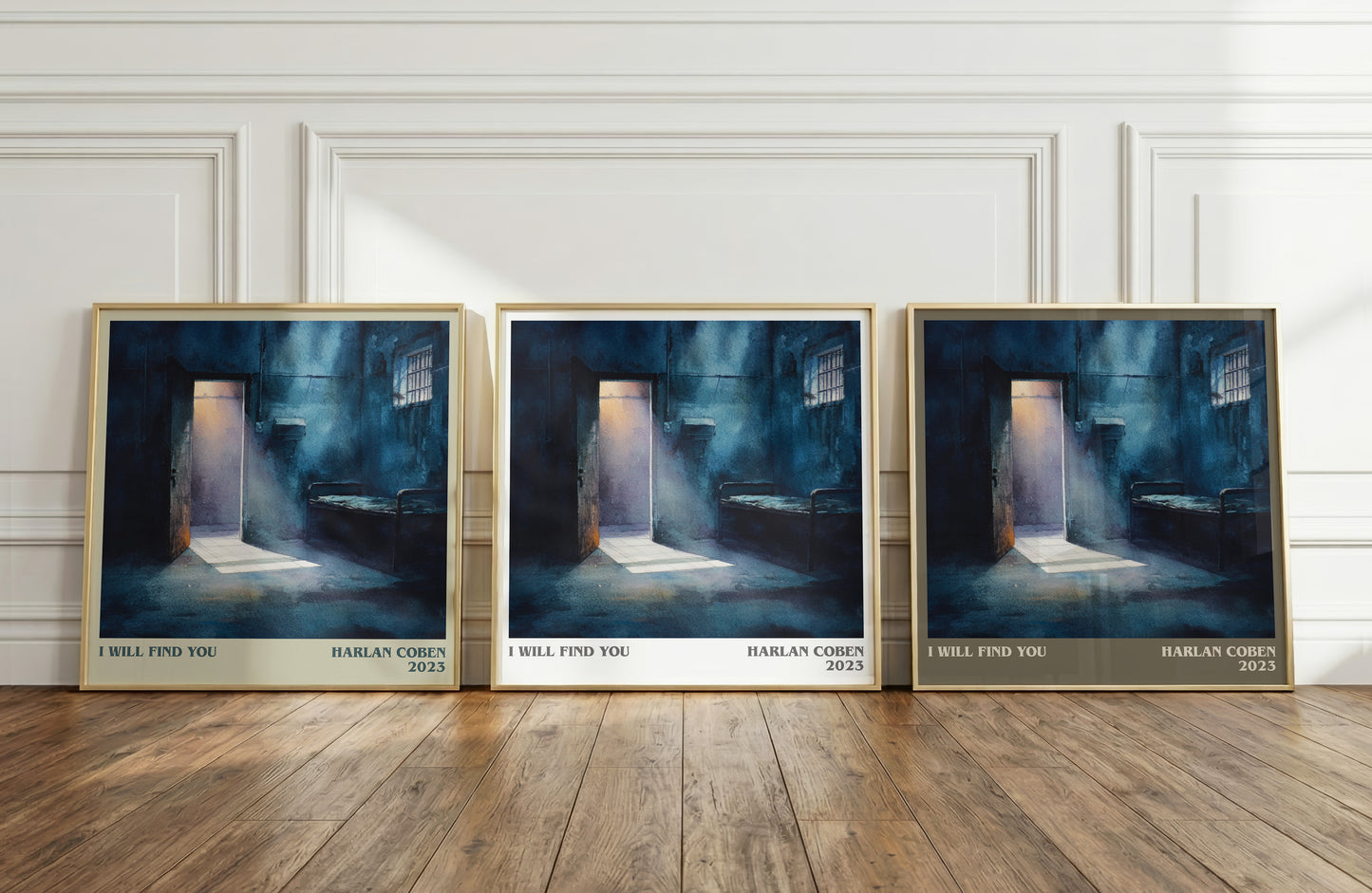 I Will Find You literary print framed by window – literary home decor
