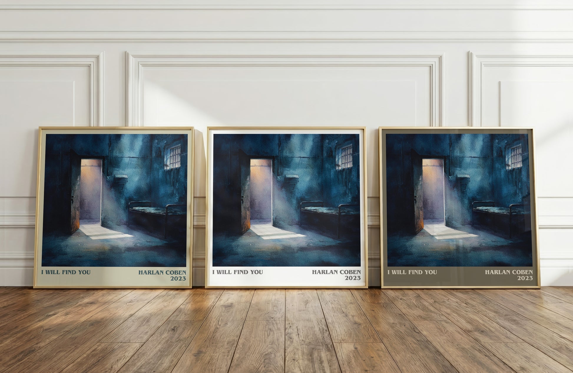 I Will Find You literary print framed by window – literary home decor