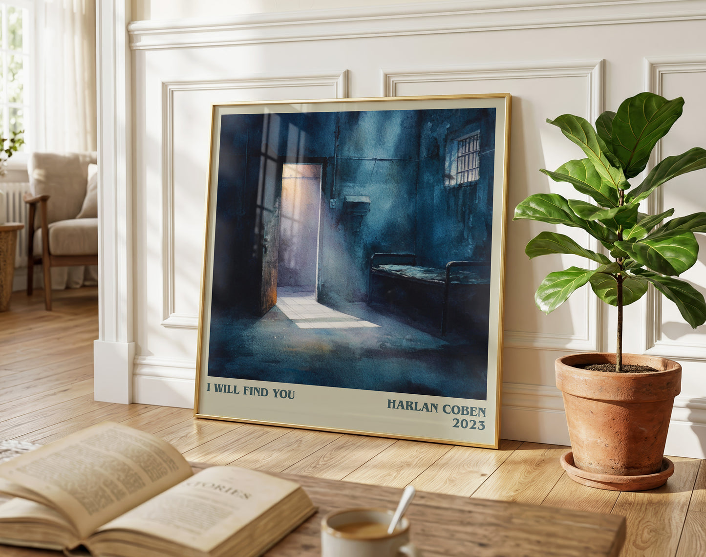 I Will Find You literary poster paired in gallery wall – literary art prints