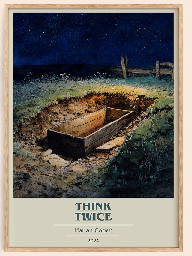 Think Twice Book Cover Poster by Harlan Coben