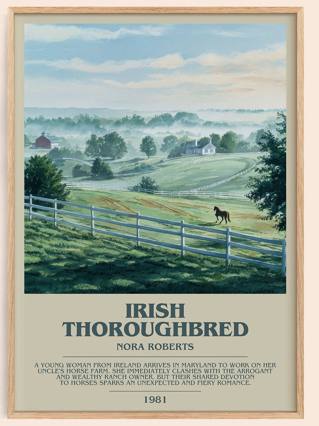 Irish Thoroughbred Bookish Wall Art by Nora Roberts