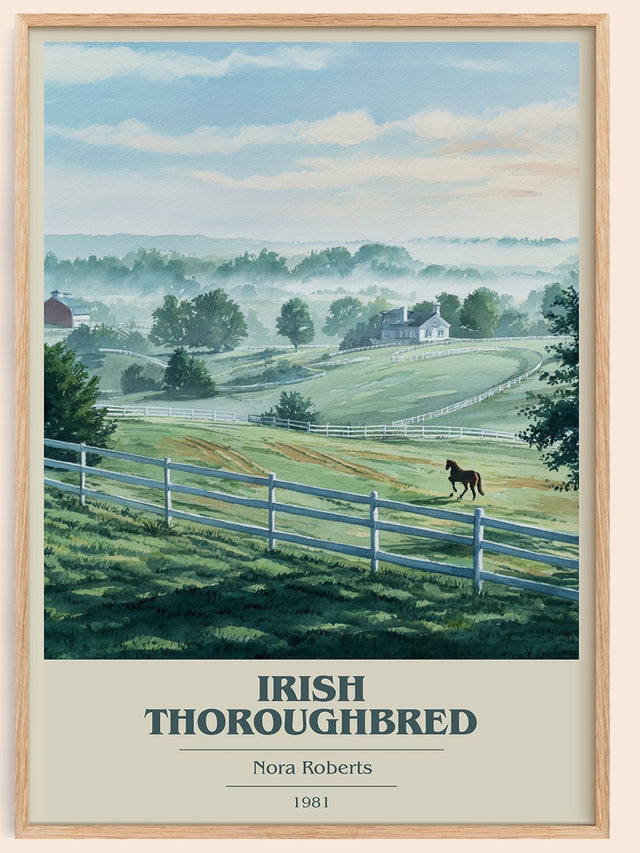 Irish Thoroughbred Book Cover Poster by Nora Roberts