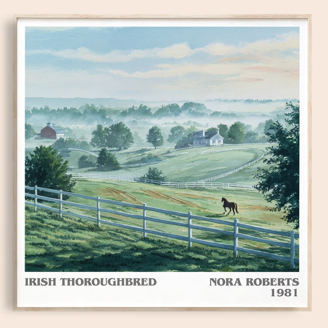 Irish Thoroughbred Literary Art Print by Nora Roberts