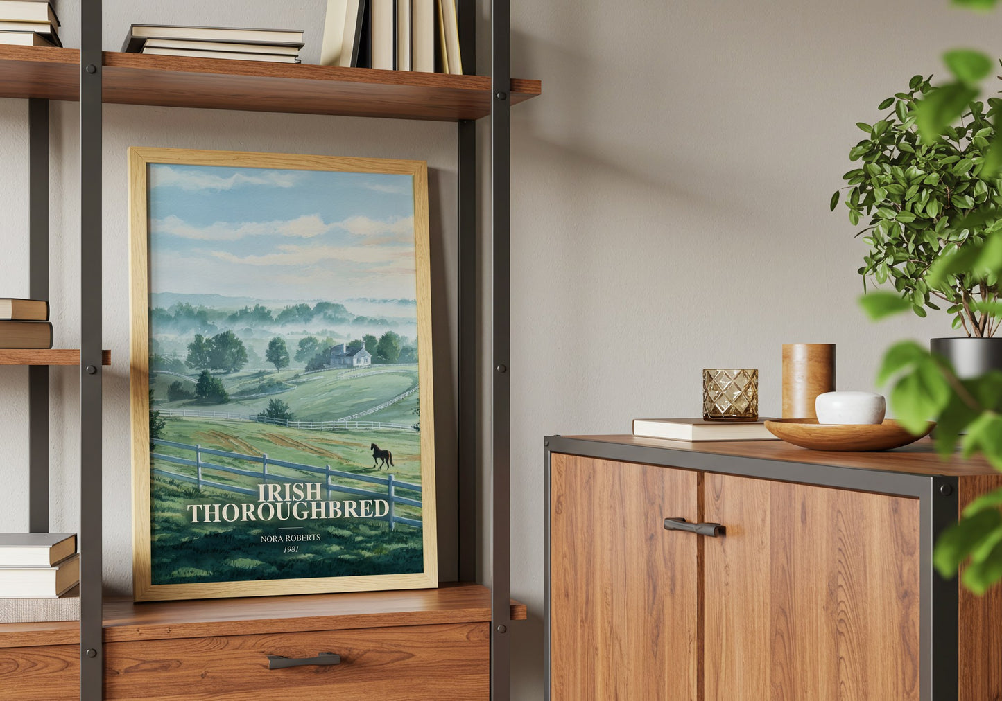 Irish Thoroughbred book watercolour illustration paper finish options – matte satin gloss
