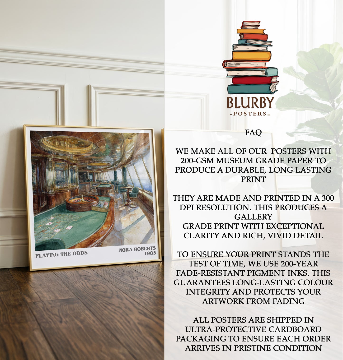 Playing the Odds Literary Art Print by Nora Roberts