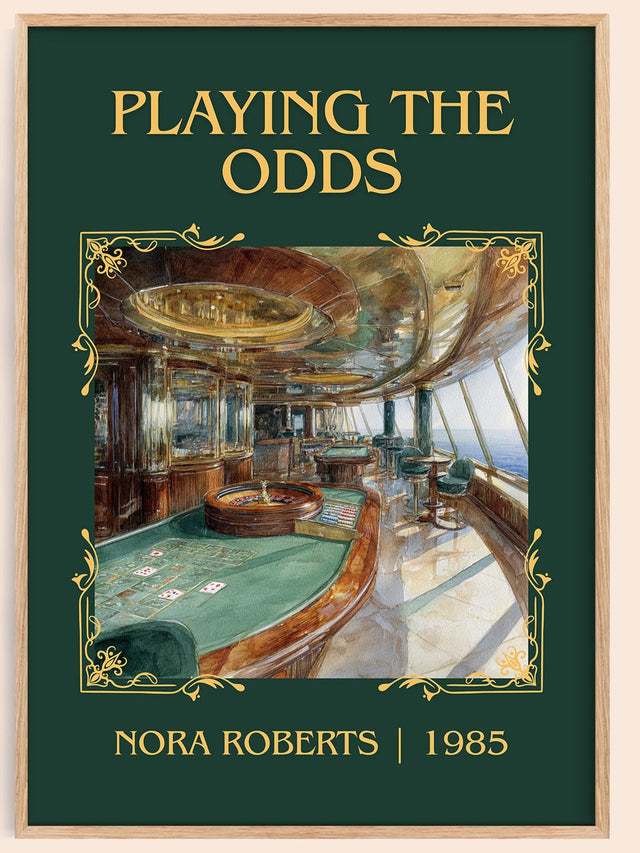 Playing the Odds Classic Book Art Print by Nora Roberts