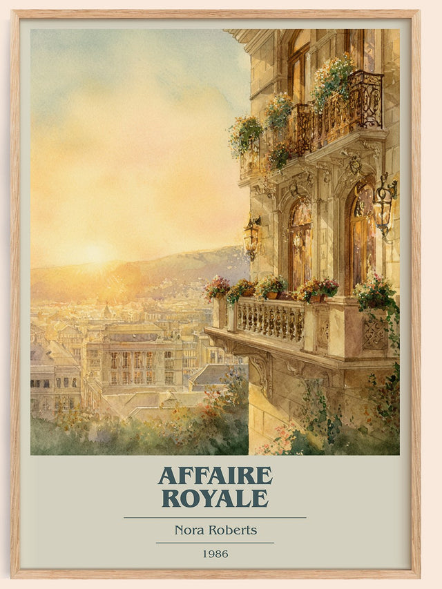 Affaire Royale Book Cover Poster by Nora Roberts