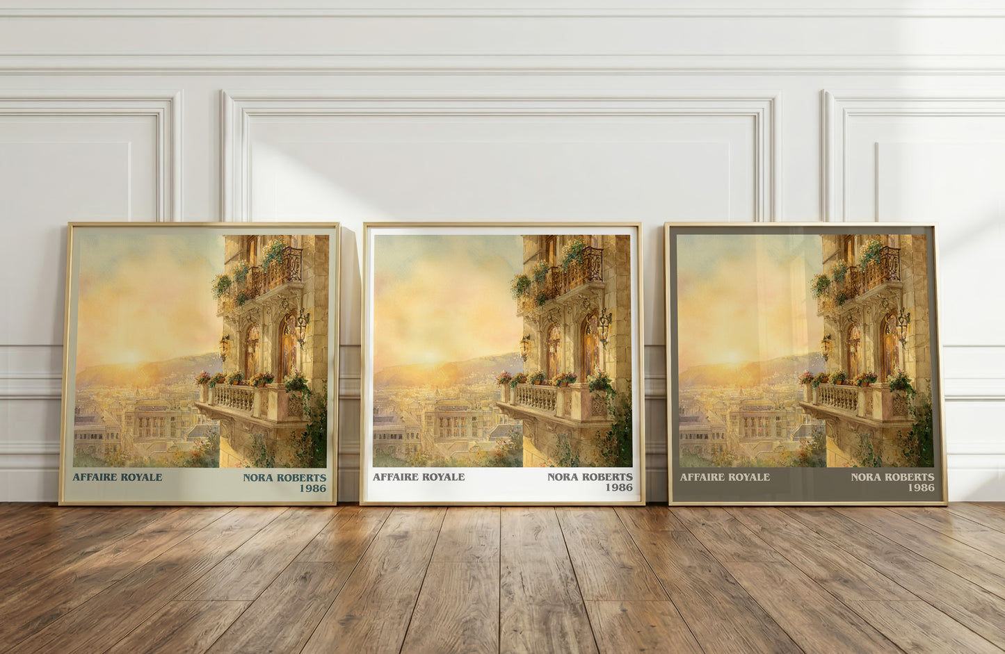 Affaire Royale literary print framed by window – literary home decor