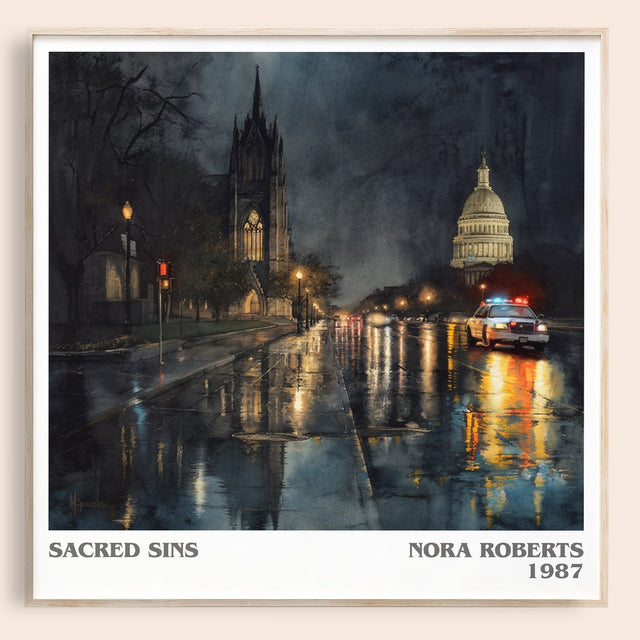 Sacred Sins Literary Art Print by Nora Roberts