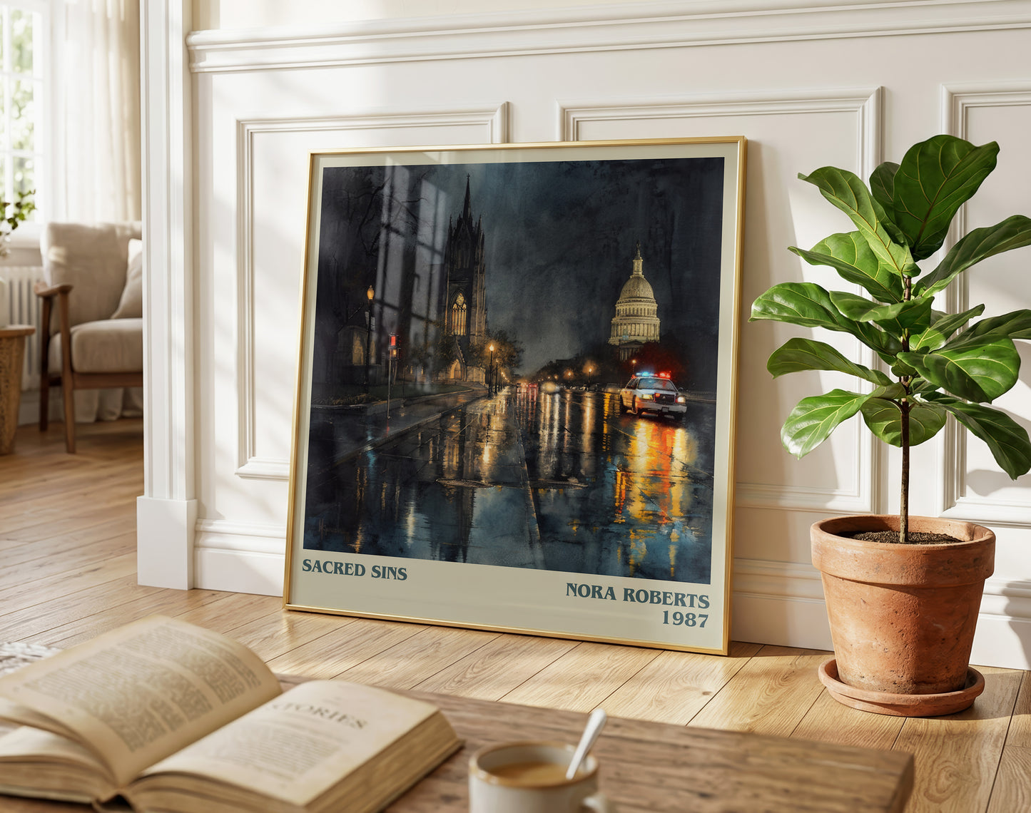 Sacred Sins literary poster paired in gallery wall – literary art prints