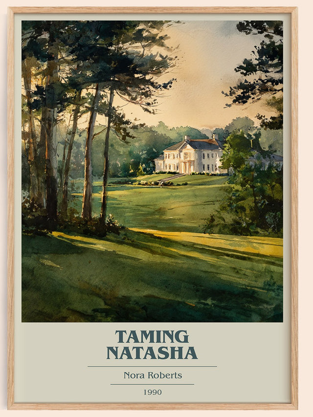 Taming Natasha Book Cover Poster by Nora Roberts