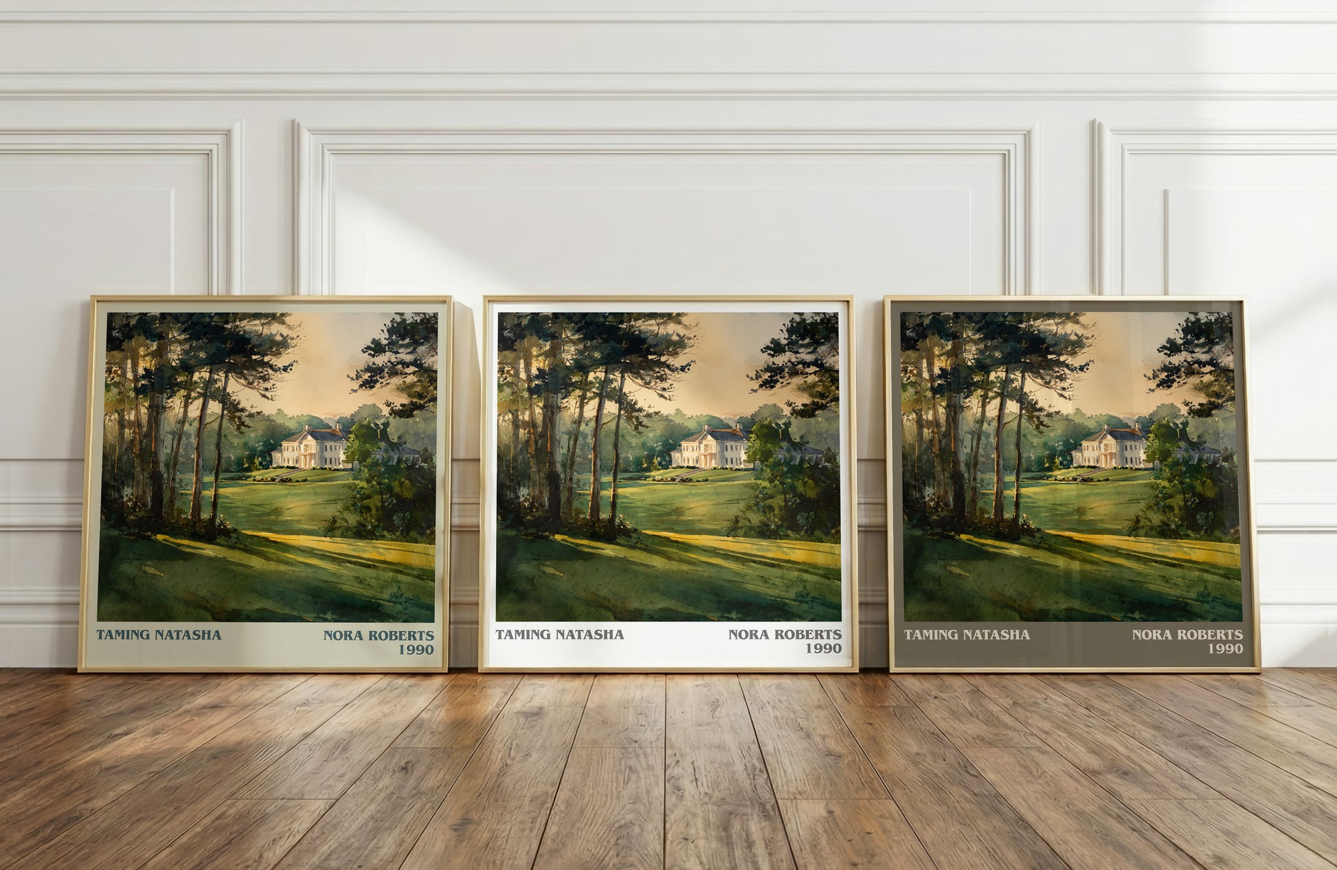 Taming Natasha literary print framed by window – literary home decor