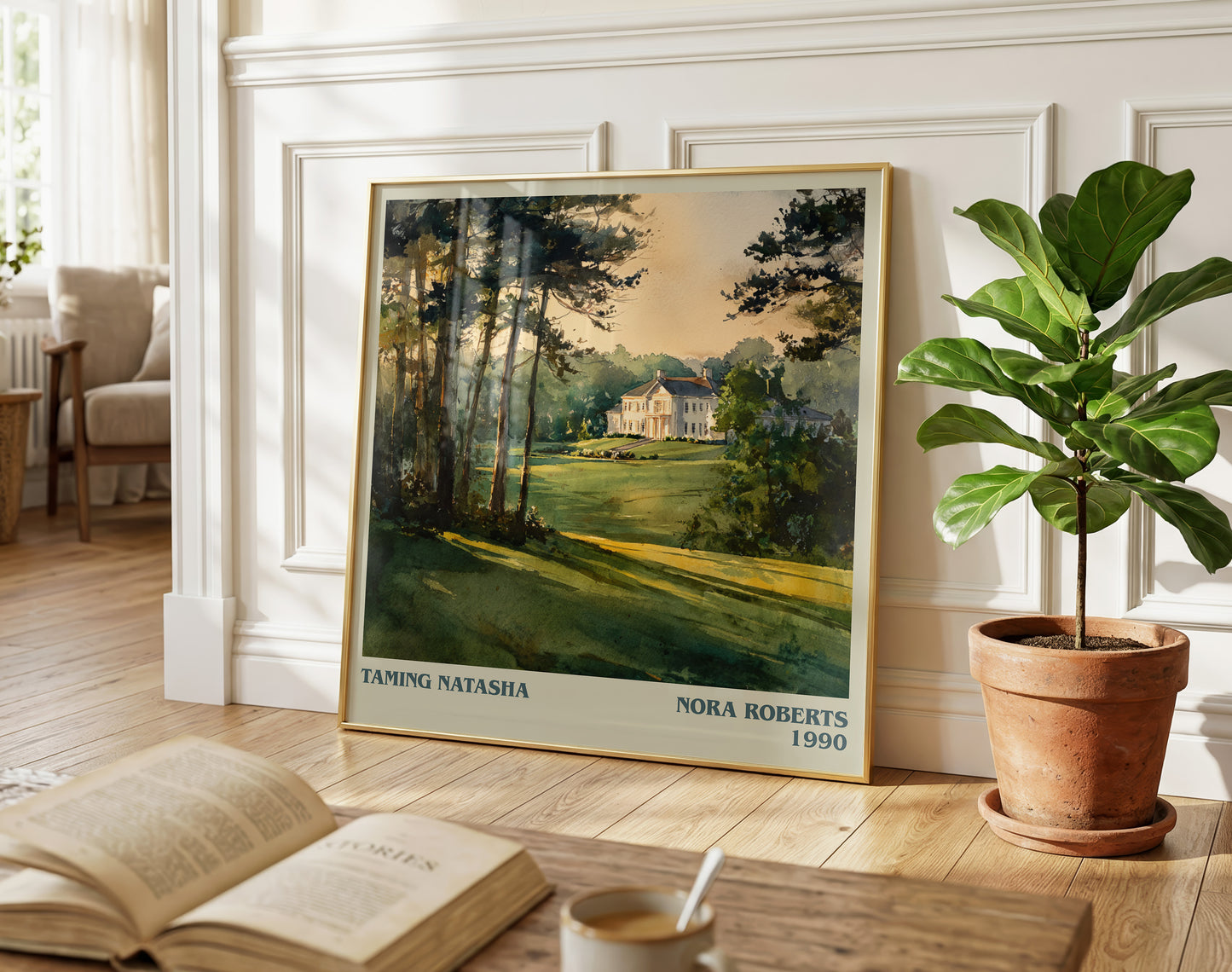 Taming Natasha literary poster paired in gallery wall – literary art prints