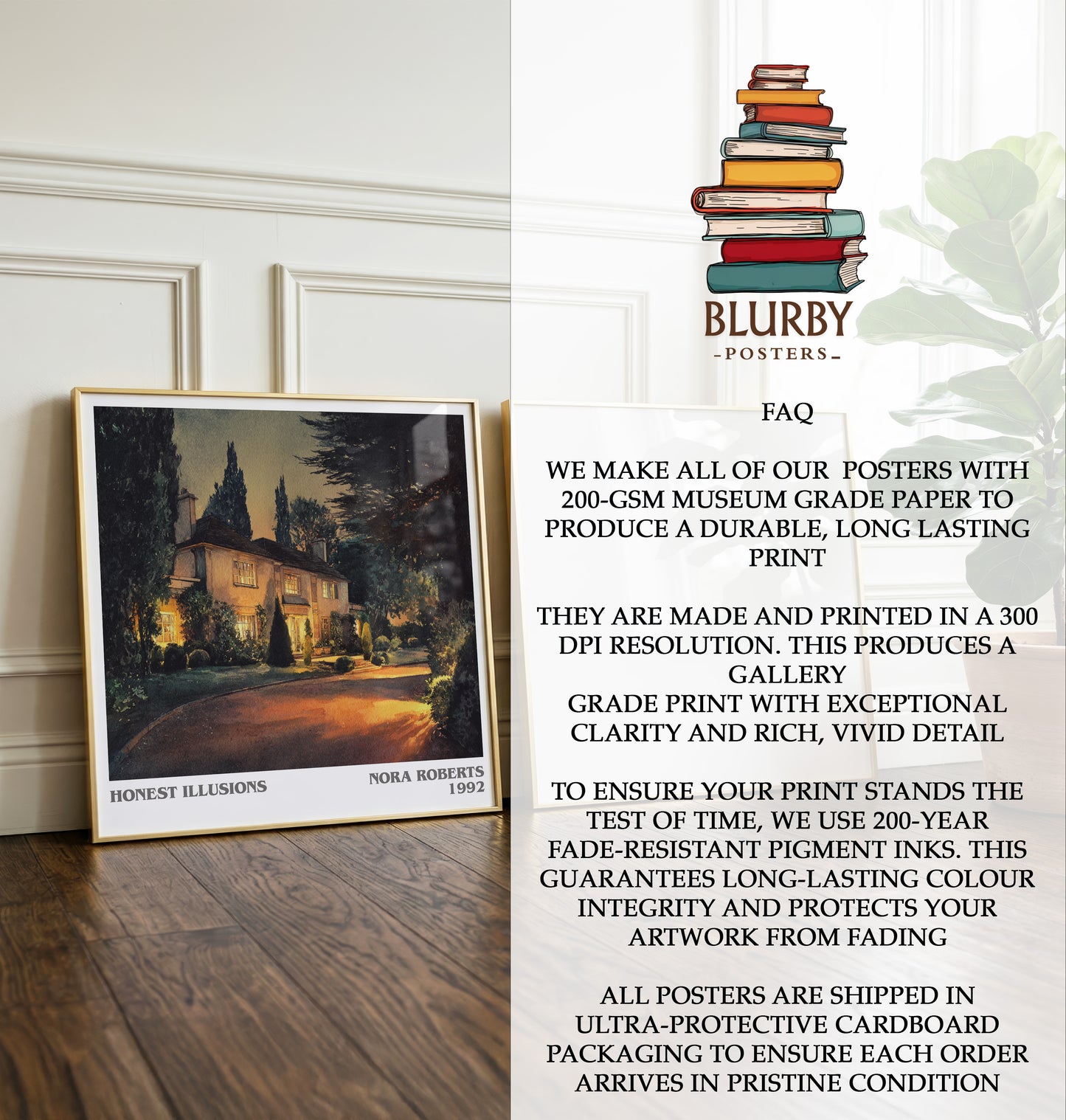 Honest Illusions Literary Art Print by Nora Roberts