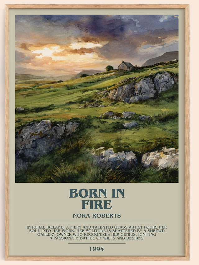 Born in Fire Bookish Wall Art by Nora Roberts