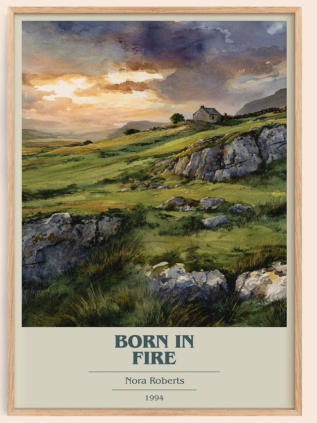 Born in Fire Book Cover Poster by Nora Roberts