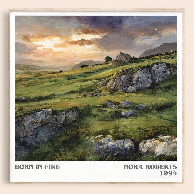 Born in Fire Literary Art Print by Nora Roberts