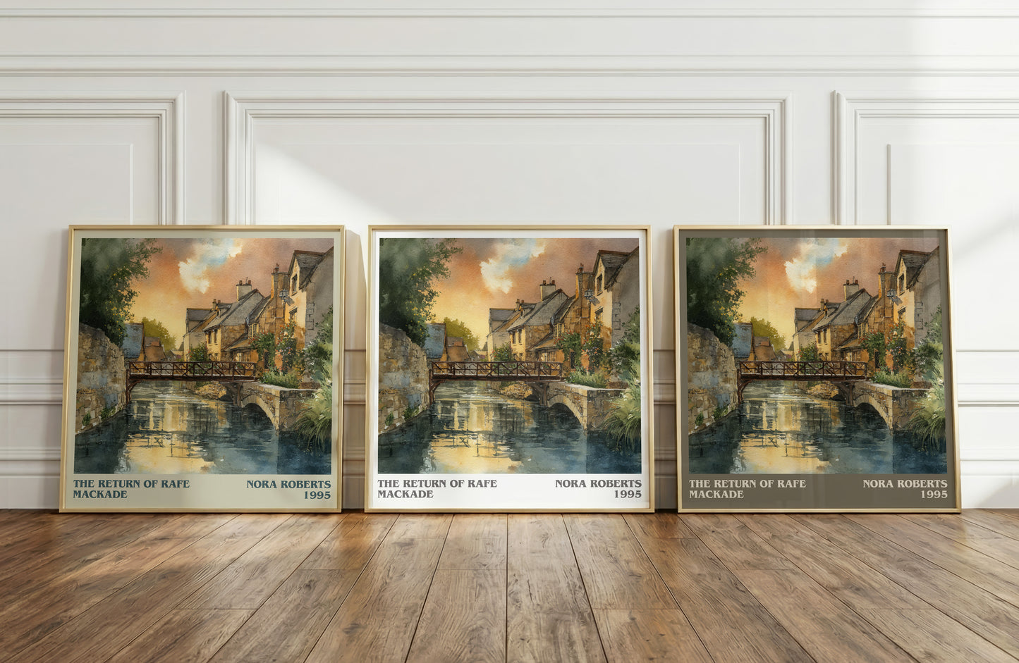 The Return of Rafe MacKade literary print framed by window – literary home decor