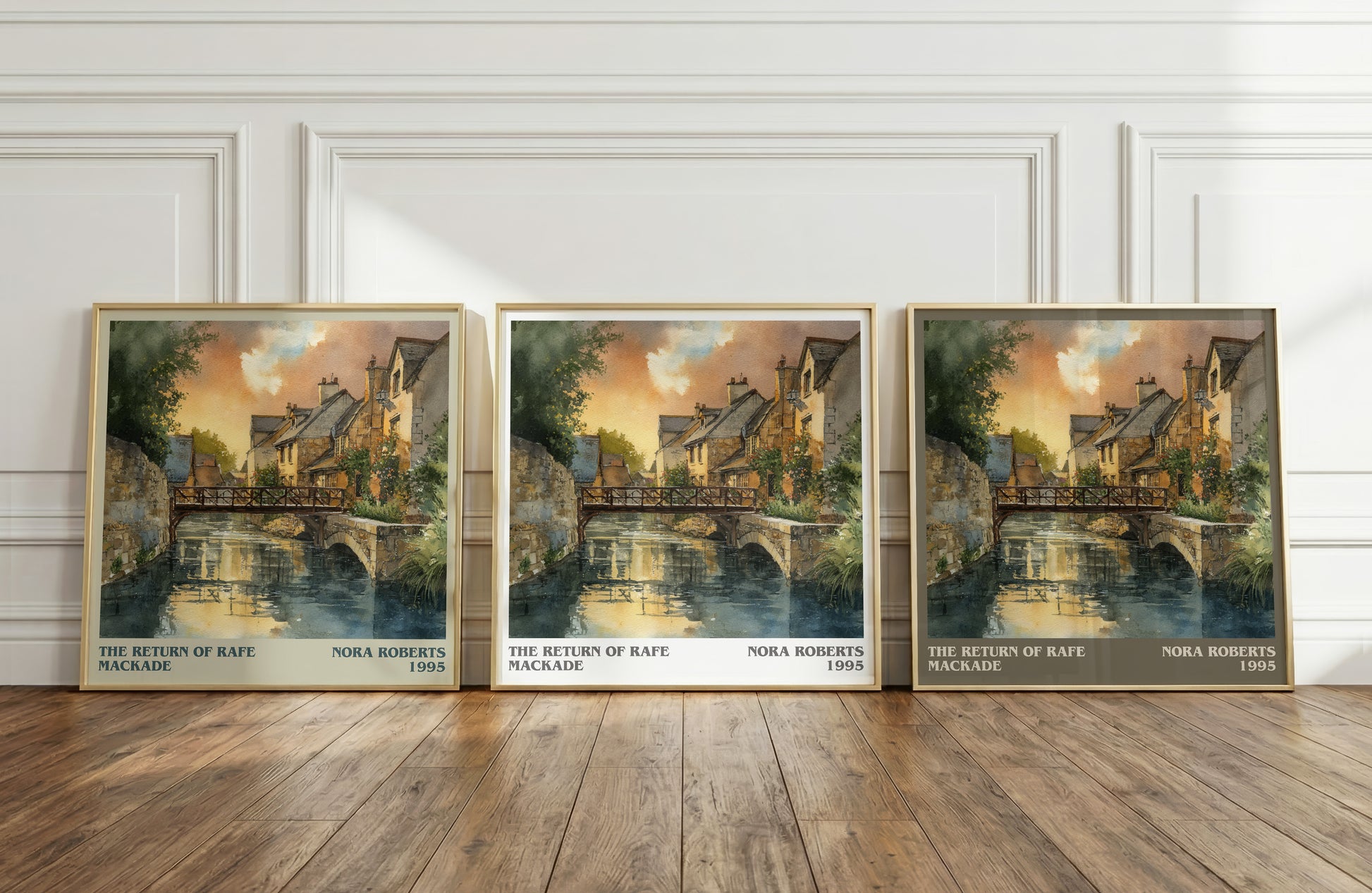 The Return of Rafe MacKade literary print framed by window – literary home decor